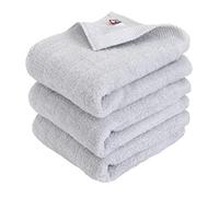 HIORIE Imabari Towel, 3-Piece Hand Towel Set, Japanese Towels, Soft and Fluffy Towel, Luxury Cotton, Mist Grey