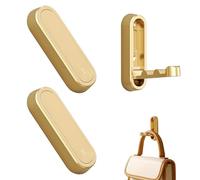 hioseyre 2Pcs Foldable Wall Hook, Gold Coat Hooks, Fold Down Wall Hook, Folding Hooks, for Door, Bathroom, Kitchen, for Hanging Clothes, Towels, Hats, Keys and Coats (with Mounting Screws)