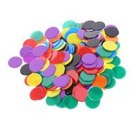 hioseyre 300 Pieces Colored Counting Bingo Chips Plastic Counters for Kids Educational Math or Games