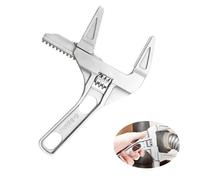 hioseyre Adjustable Spanner Wrench,6-68mm Wide Jaw Opening Plumbing Spanner,Pipe Wrench,200mm Aluminum Alloy Plumbers Wrenches,Nut Key Hand Tool for Bathroom,Washbasin Tube