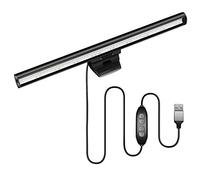 HIOUME Laptop Monitor Light Bar, USB e-Reading LED Task Lamp, 3 Adjustable Color Temperature, 10 Dimming Brightness Levels, No Screen Glare, Space Saving, Eye Health Care, Portable for Travel