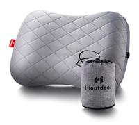 Hioutdoor Inflatable Pillow for Camping with Removable Cushion Cover, Air Cushion, Beach Pillow, Ergonomic Travel Pillow, Outdoor Inflatable Travel Neck Pillow, Comfortable Sleeping Pillow (Grey)