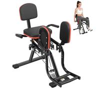 Hip Abductor Machine for Glute Training, Inner Thigh Exercise Equipment with 360 Degree Adjustable Leg Pads, Heavy Duty Carbon Steel Trainer, 180KG Capacity Black