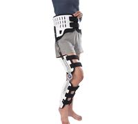 Hip and Knee Ankle Orthosis Adjustable Hip Fixation Orthosis Brace Orthopedic Hinged Knee Brace for Femoral Fracture, Lower Limb Paralysis Surgery Recovery,Left,Right