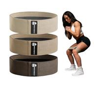 Hip Bands for Booty Workouts | Non Slip Fabric Band Set with 3 Levels - Resistance Bands for Legs & Hip - for Men & Women (Nude)
