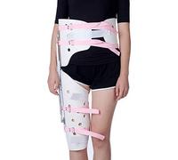 Hip Brace and Groin Support, Ankle Brace Leg Support, Hip Joint Brace Adjustable Hinged Hip Abduction Orthosis Protector Waist Leg Brace Femur Injury,Left-Below 90cm