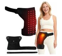Hip Brace Red Light Therapy for Hip Pain in Menopausal Women,Adjustable Hip Support Wrap for Women,with 3 Heat Levels,Move Confidently & Sleep Through The Night(Red Light Heating)