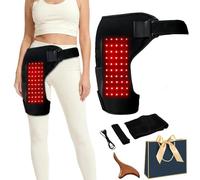 Hip Brace Red Light Therapy, Menopause Sciatica Treatment Device, Adjustable Hip Support Straps Enhances Mobility for Daily Walking(Red Light Massage)