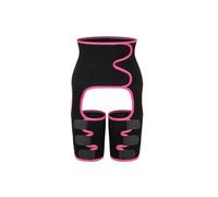 Hip Brace Thigh Compression Sleeve, Groin Thigh Sleeve Hip Support Brace Support Wrap, Injury Strap for Pulled Muscle Strain for Hip Pain Relief Fits Both Leg(Pink,S/M)