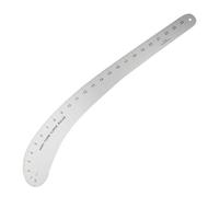 Hip Curve Ruler - Draft Smooth Transitions for Trousers and Skirts, Vary Form French Curve Geometry, 58.5cm Length + 12cm Width Dimension, Solid Aluminium Alloy | for Tailoring & Pattern Cutting