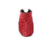 Hip Doggie HD-5FRBK Featherlite Reversible Reflective Puffer Vest Dog Coat BDXS Black/Red