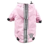 Hip Doggie HD 5PRPK BDXS Puppagonia Rain Parka - BDXS - Dog Raincoat - Pink
