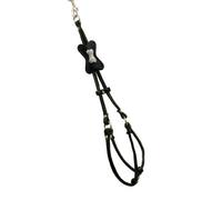 Hip Doggie HD-6SIBKB-XXS Bone Step-in Harness, XXS, Black