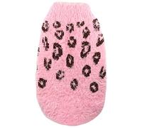 Hip Doggie HD 7FSCP M Feather Soft Cheetah Sweater - JUMPER, M, Pink