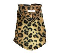 Hip Doggie HD 7PFLP XL Leopard Polar Fleece dog hoodie, XL