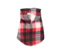 Hip Doggie HD-7PFRP-XS Polar Fleece Hoodie for Dogs XS Red