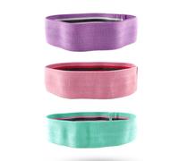 Hip Elastic Band Resistance Set for Butt Lifting Squats Exercise | Anti Slip Polyester Latex Build, Portable Lightweight Design, Purple Finish, Hip Thrusts and Outdoor Sports