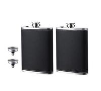 Hip Flask, 2 Pack 8oz Stainless Steel Flask with Funnel, Portable Flask for Camping Hiking Outdoor Adventures, Social Gatherings and Gift Giving