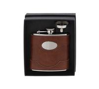 Hip Flask Brown Leather - Joe Davies - Size: One Size