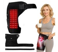 Hip Heating Pad, Electric Heating Hip Support, Hip Heating Pad for Sciatica Pain Relief with 3 Heat Levels, Adjustable Compression Strap, Carbon Fibre Heating for Hip/Thigh/Buttock/Lumbar Support