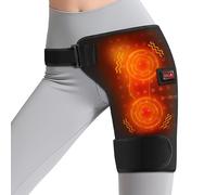 Hip Heating Pad for Sciatica Pain Relief,Cordless Hip Heating Pad with Vibration & 3 Heat Levels,Adjustable Thigh Support Harness for Comfort & Mobility for Lower Back, Buttocks