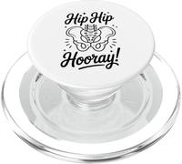 Hip Hip Hooray Funny Hip Replacement Get Well Soon Surgery PopSockets PopGrip for MagSafe