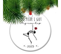 Hip hip hooray gift, funny hip replacement Christmas Ornament 2025, new hip surgery, Hip replacement Gift for Hip surgery Keepsake, Hip Surgery Christmas Ornament