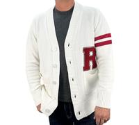 Hip Hop 50's Shop - Mens 1950s Letterman Cardigan Sweater, "R", Medium