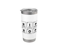 Hip Hop Chemistry Elements Periodic Table Science Humor Rap Stainless Steel Insulated Tumbler
