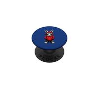 Hip Hop Cool Bunny With Red Hoodie Style PopSockets Adhesive PopGrip