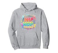 Hip Hop Culture Vibrant Urban Beat for Men Music Lovers Pullover Hoodie, Adult Unisex, Heather Grey, XXL
