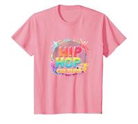 Hip Hop Culture Vibrant Urban Beat for Men Music Lovers T-Shirt, Kids, Pink, 4 Years