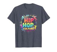 Hip Hop Culture Vibrant Urban Beat for Men Music Lovers T-Shirt, Men, Heather Blue, M