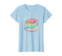 Hip Hop Culture Vibrant Urban Beat for Men Music Lovers T-Shirt, Women, Baby Blue, XL