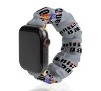 Hip Hop Dance Dancing Elastic Scrunchie Watch Bands Bracelet Strap Compatible with IWatch Series 6 5 4 3 2 1 Golden-style 42mm/44mm