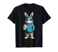 Hip Hop Easter Bunny with Hoodie and Egg Happy Easter T-Shirt