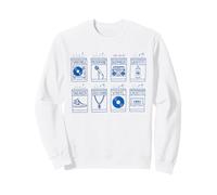 Hip Hop Elements Icons Music Turntable Boombox Sneaker Sweatshirt