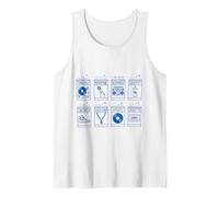 Hip Hop Elements Icons Music Turntable Boombox Sneaker Tank Top