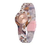 HIP HOP, Flora Collection, Women's Watch with Hypoallergenic Silicone Strap, Embellished with Liberty London Fabrics, Case 32 mm, Water Resistant, Strap