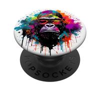 Hip Hop Gorilla Graffiti Splatter Tag - Urban Streetwear PopSockets Swappable PopGrip