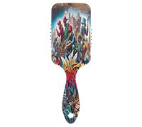 Hip Hop Graffiti Urban Art 3d Air Cushion Massager Brush, Detangling Comb, Anti Static Hair Brush, 3d Brush for Hair