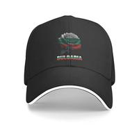 Hip Hop Hat, Vintage Bulgaria Bulgarian Flag Roses Flower Dad Hat Unisex Sports Hat Adjustable Sun Hats for Tennis Travel Activities
