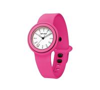 HIP HOP, Hero.DOT Bezel Watch, Women's Watch, Sketch Dial with Luminous Indexes, Eco-Friendly Silicone Strap, 34 mm Case, Water Resistant, pink, 34, Modern