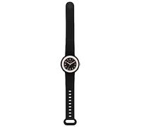 Hip HOP Hero.dot HWU1129 Women's Watch with Silicone Strap Black Case Diameter 34 mm