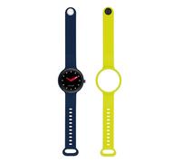 HIP HOP HERO.NEXT HWU1204 Women's Watch Single Colour Black Dial SMARTWATCH SMARTMODULE Movement and Silicone Strap Blue, Yellow