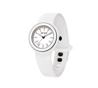 HIP HOP HWU1302 Hero.Dot Bezel Women's Watch Single Colour White Dial Movement Only Time - 3 Hands Quartz and White Silicone Strap