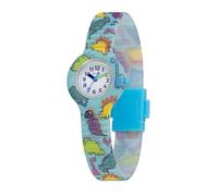 HIP HOP, Kids Fun Collection, Children's Watch with Happy Dino Graphics, Eco-Friendly Silicone Strap, 28 mm Case, Easy to Read, Bright Colours, azure, 28, Modern
