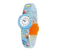 HIP HOP, Kids Fun Collection, Kids Watch with Truck & Fun Graphics, Eco-Friendly Silicone Strap, 28 mm Case, Easy to Read, Bright Colours, azure, 28, Modern
