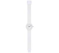 Hip Hop Ladys' Numbers Collection Watch Collection Mono-Colour White dial 3 Hands Quartz Movement and Silicon White Strap HWU0637