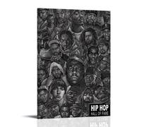 Hip Hop Latest Rapper PosterModern High-definition Printed Multi Scene Home Decoration for Waterproof Wall Paintings in Living Rooms Bedrooms Offices And Bathrooms12x18inch(30x45cm)Frame-style
